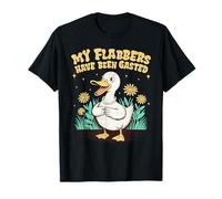 My Flabbers Have Been Gasted Funny Cartoon Duck with Flowers Camiseta