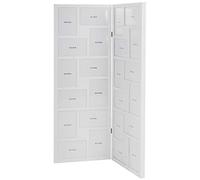 My Flair Marco de Fotos, Tablero DM. Cristal, Blanco, 28,5 x 2 x 80,8 cm