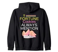 My Fortune Cookies Always Mention Chocolate Funny Sweets Juego de Palabras Sudadera con Capucha