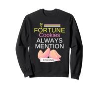 My Fortune Cookies Siempre menciona a Fishing Retro Outdoorsman Sudadera