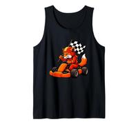 My Fox Drives Better Than You Funny Racing Kart Gráfico Camiseta sin Mangas