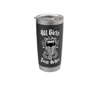 My Freaky World Goth Alt Clothing - Las chicas alternativas saben mejor Vaso térmico de acero inoxidable de doble pared