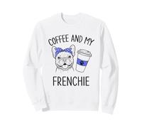 My Frenchie Bulldog y Coffee Dog Mom Día de la Madre Sudadera
