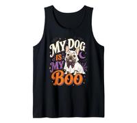 My Frenchie Dog is My Boo Halloween Bulldog Francés Ghost Camiseta sin Mangas