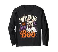 My Frenchie Dog is My Boo Halloween Bulldog Francés Ghost Manga Larga