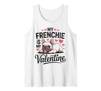 My Frenchie Is My Valentine Valentine Bulldog francés Camiseta sin Mangas