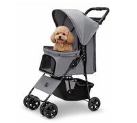 My Friend Cochecito para perros S1 plegable hasta 15 kg, con ventana de visión y ventilación, acolchado, cómodo y seguro para perros, gatos y animales pequeños