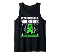 My Friend Is A Warrior Linfoma Cáncer Concientización Apoyo Camiseta sin Mangas