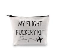 My Fuckery Kit - Bolsa de maquillaje para asistente de vuelo, bolsa de cosméticos de piloto de avión de tripulación de vuelo, Fuckery Kit de vuelo 3uk, moda