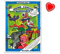 My Funny Recorder Band 2 (German and Baroque Finging) - Specially Designed for Primary and Primary School Children - Recorder School by Richard Voss - with Colourful Heart Shaped Music Clip