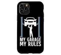 My Garage My Rules Técnico de automóviles Reparación de vehículos Amante de autos Carcasa para iPhone 11 Pro