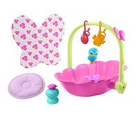 My Garden Baby Baño y cuna 2 en 1 para muñeco mariposa con accesorios, juguete para niñas y niños +18 meses (Mattel HBH46)