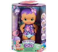 My Garden Baby Mariposas hago pipí Muñeco de juguete con manta mariposa, biberón y pañal, modelos surtidos, regalo para niños y niñas +18 meses (Mattel GYP09)