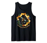 My Garden Is A Hive of Activity Bee Apicultura Floral Camiseta sin Mangas