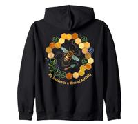 My Garden Is A Hive of Activity Bee Apicultura Floral Sudadera con Capucha