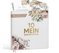 My Geburtstag Gästebuch mit Weinetiketten - Erinnerbuch Eukalyptus Look Geschenk für Familie & Freunde zum Ausfüllen ohne Fragen - Hardcover Blanko 72 Seiten (10 Mein Geburtstag / PR, 21x21cm)