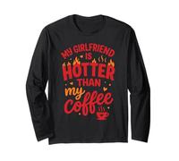 My Girlfriend Is Hotter Than Coffee Funny Valentine's Couple Manga Larga
