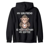 My Girlfriend Is Hotter Than My Coffee Sudadera con Capucha