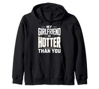My Girlfriend Is Hotter Than You Funny Crazy Grilfriend Sudadera con Capucha