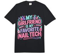 My Girlfriend Is My Favorite Nail Tech - Comfort Colors Adult Heavyweight T-Shirt
