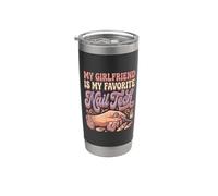 My Girlfriend Is My Favorite Nail Tech Manicure Salon |- Vaso térmico de acero inoxidable de doble pared