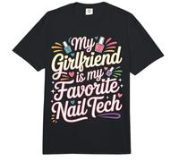 My Girlfriend Is My Favorite Nail Tech Salón de manicura |- Comfort Colors Adult Heavyweight T-Shirt