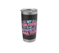 My Girlfriend Is My Favorite Nail Tech - Vaso térmico de acero inoxidable de doble pared