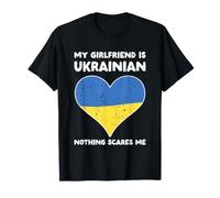 My Girlfriend Is Ukrainian Nothing Scares Me - Diseño de corazón Camiseta
