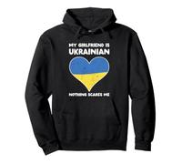My Girlfriend Is Ukrainian Nothing Scares Me - Diseño de corazón Sudadera con Capucha