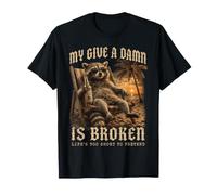 My Give A Damn Is Broken Funny Old Man Beach Cita Camiseta