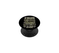 My Give A Damn Is Broken Funny Retirement Fishing Dad PopSockets PopGrip Adhesivo