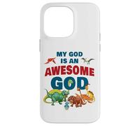 My God is an Awesome God - Christian Faith Kids Dinosaur Carcasa para iPhone 14 Pro MAX