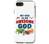 My God is an Awesome God - Christian Faith Kids Dinosaur Carcasa para iPhone SE (2020) / 7/8