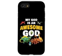 My God is an Awesome God - Christian Faith Kids Dinosaur Carcasa para iPhone SE (2020) / 7/8