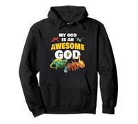 My God is an Awesome God - Christian Faith Kids Dinosaur Sudadera con Capucha