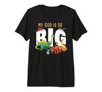My God is So Big - Christian Faith Kids & Adult Dinosaur Camiseta Premium
