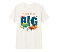 My God is So Big - Christian Faith Kids & Adult Dinosaur Camiseta Premium