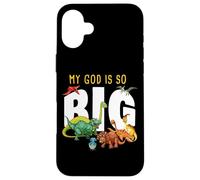 My God is So Big - Christian Faith Kids & Adult Dinosaur Carcasa para iPhone 16 Plus