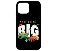 My God is So Big - Christian Faith Kids & Adult Dinosaur Carcasa para iPhone 16 Pro MAX