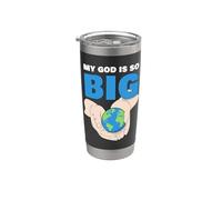 My GOD is So Big - Christian Kids & Adult Faith Earth Hands Vaso térmico de acero inoxidable de doble pared