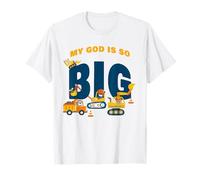 My God is So Big - Construction Kids Christian Faith Animals Camiseta