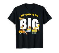 My God is So Big - Construction Kids Christian Faith Animals Camiseta