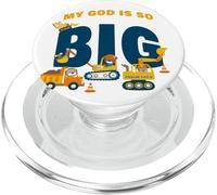 My God is So Big - Construction Kids Christian Faith Animals PopSockets PopGrip para MagSafe