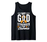 My God Is Strong Than Leukemia Camiseta sin Mangas