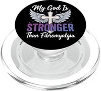 My God Is Stronger Than Fibromyalgia PopSockets PopGrip para MagSafe
