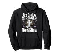 My God Is Stronger Than Fibromyalgia Sudadera con Capucha