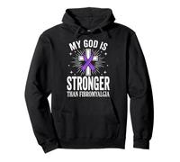 My God Is Stronger Than Fibromyalgia Sudadera con Capucha