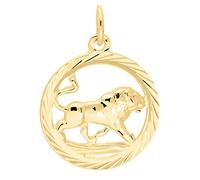 My Gold Colgante de Oro Amarillo de 8 Quilates, Diseño de Horóscopo de Astrología Leo Gavno A-04433-G302-Löw