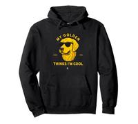 My Golden Thinks I'm Cool - Perro Golden Retriever Dibujado a Mano Sudadera con Capucha