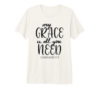 My Grace Is All You Need - Cita Cristiana con versículo bíblico Camiseta Premium